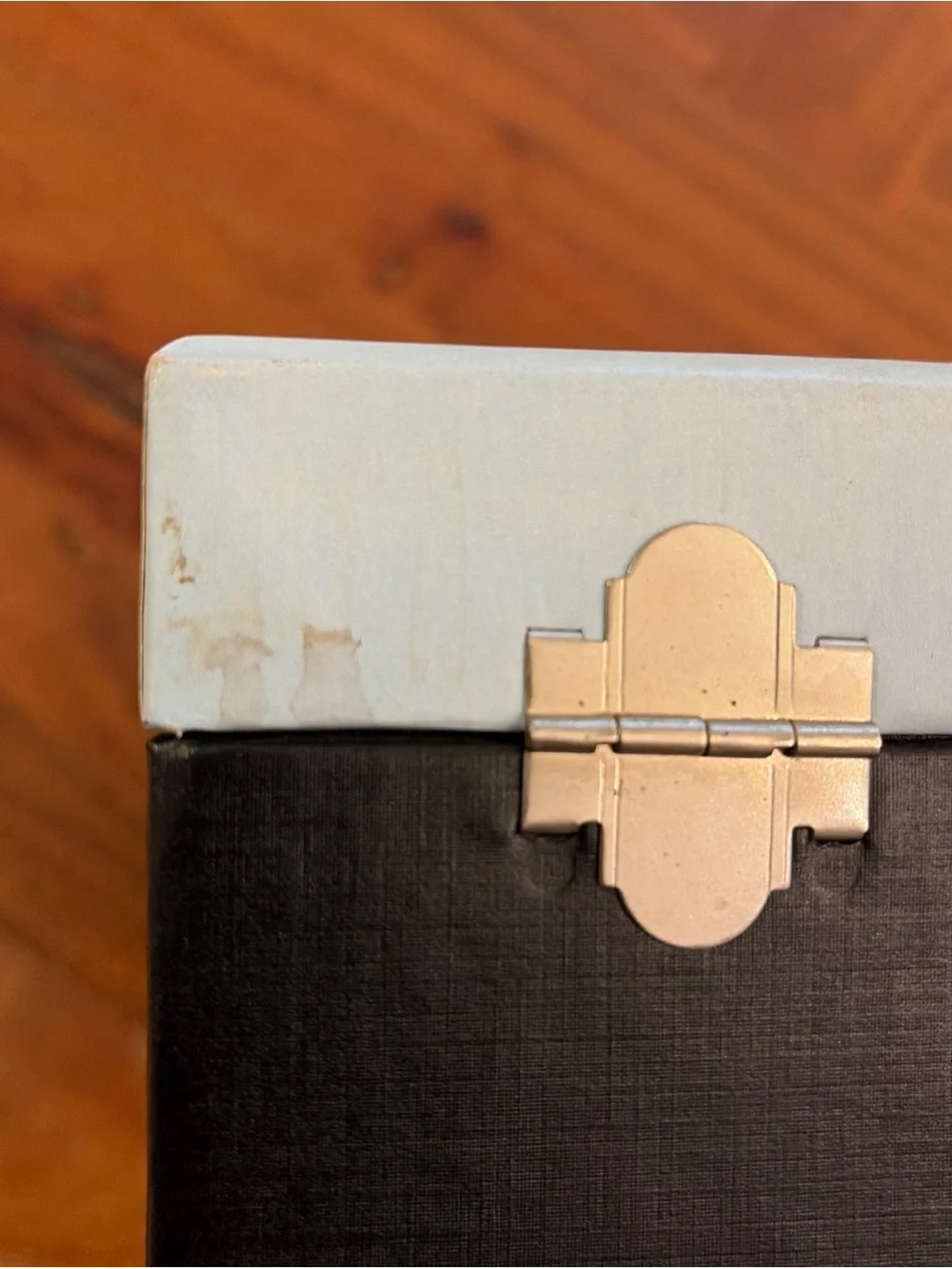 Vintage First National Bank of Chicago Cancelled Check Box Skyline Organizer